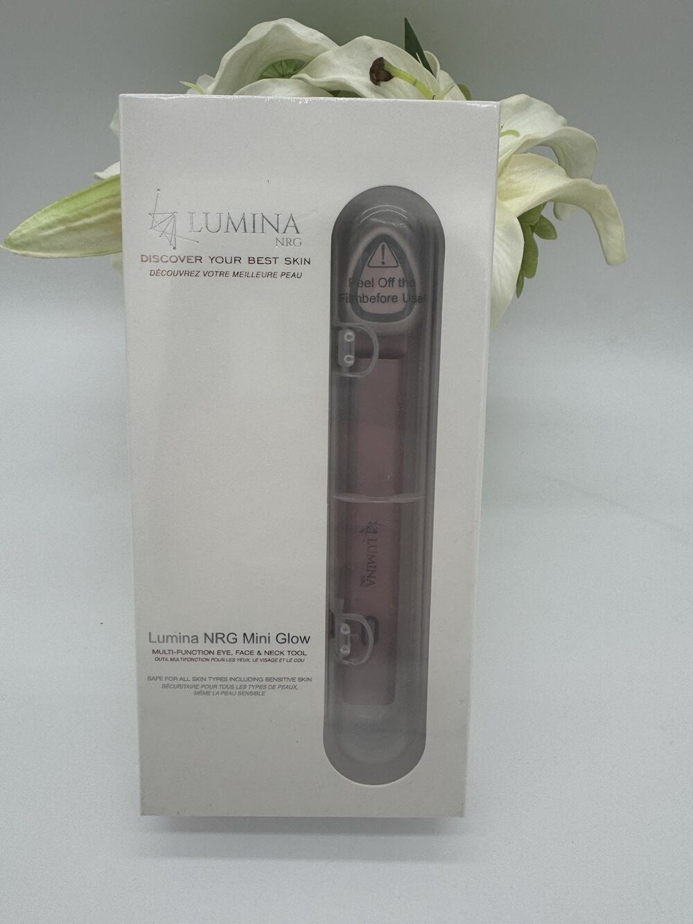Lumina NRG Mini Glow 6572 Multi-Function Eye, Face & Neck Tool - New Sealed Box